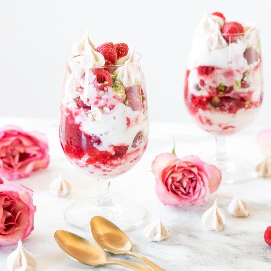 Raspberry Rose Eton Mess