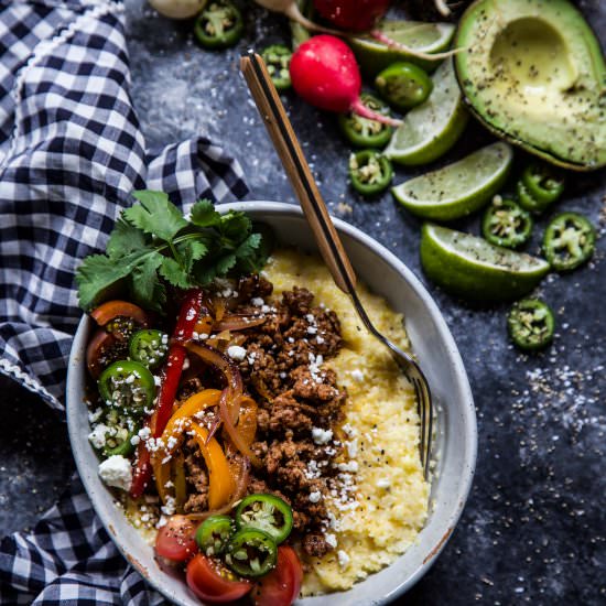 Spiced Lamb Tamale Bowls