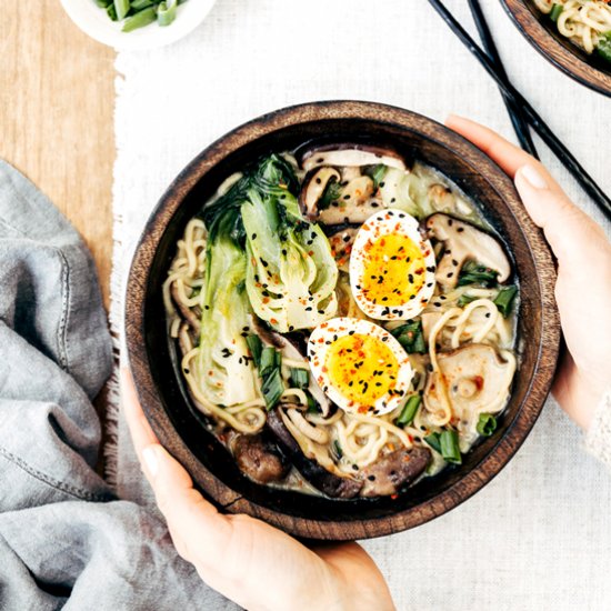 Weeknight Vegetarian Ramen Bowl