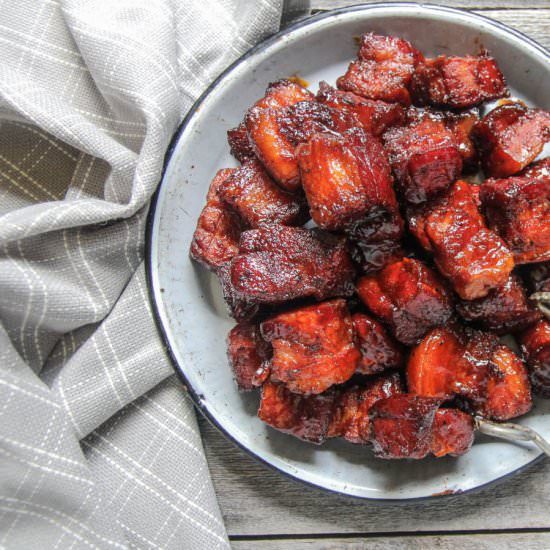 BBQ Pork Belly Burnt Ends