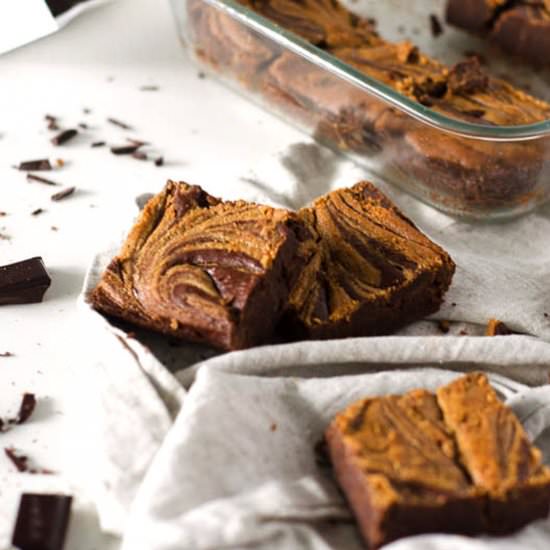 Almond Butter Swirl Fudge Brownies