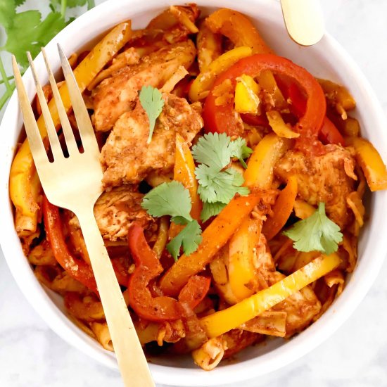 One Pot Chicken Fajita Pasta