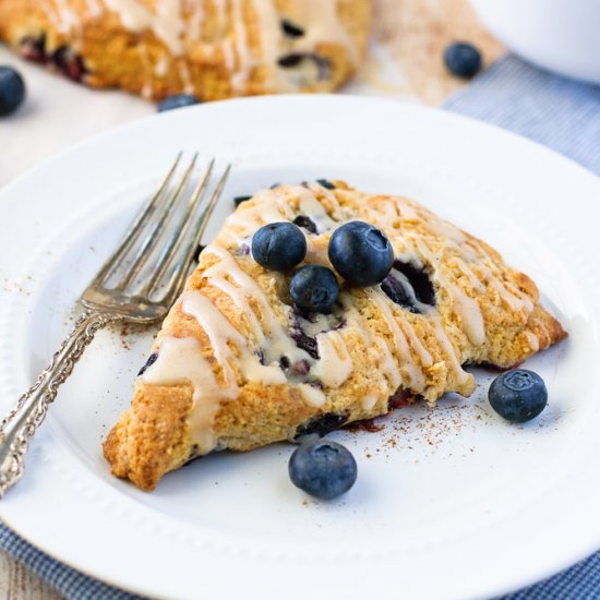 Blueberry Scones with Glaze