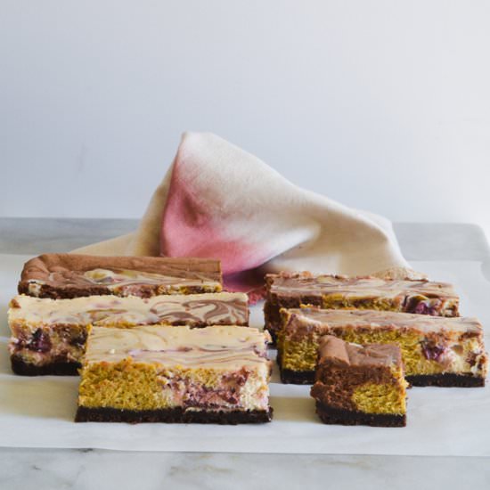 Spumoni Cheesecake Bars