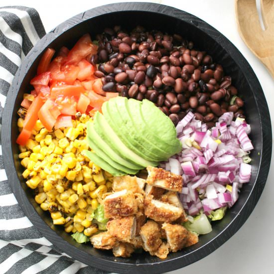 Vegan Chicken Taco Salad