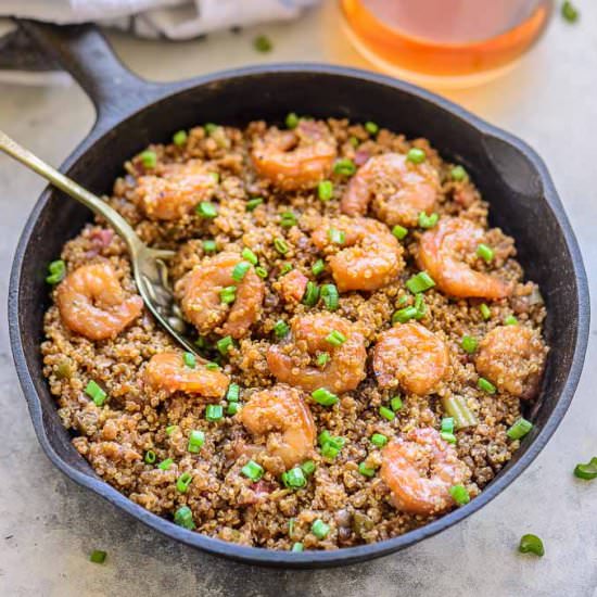 Shrimp Quinoa Fried Rice