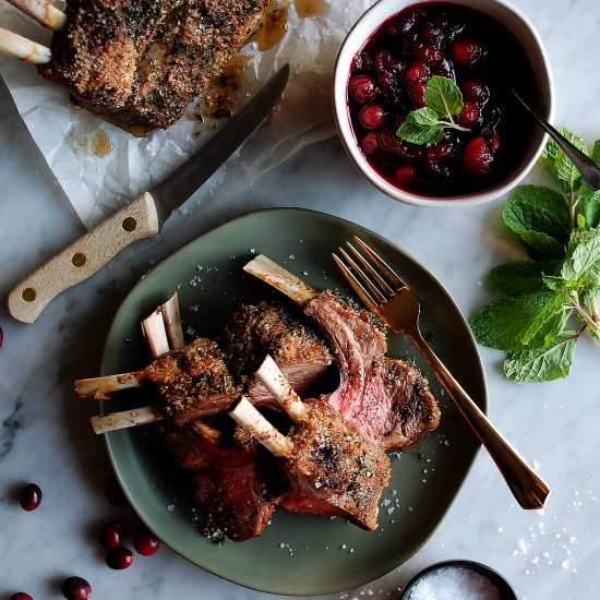 Herb Roasted Rack of Lamb