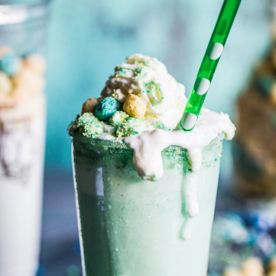 Blueberry Pancake Cereal Milk Shake