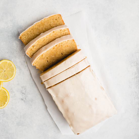 Iced Lemon Pound Cake