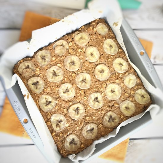 PB Banana Protein Baked Oatmeal