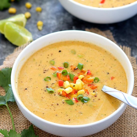 Veggie Mexican Corn Soup