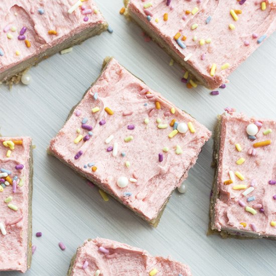 Birthday Cake Batter Bars