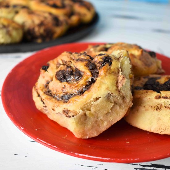 Sweet Rolls with Chocolate