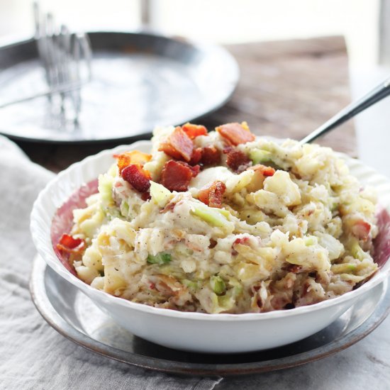 Irish Colcannon with Bacon