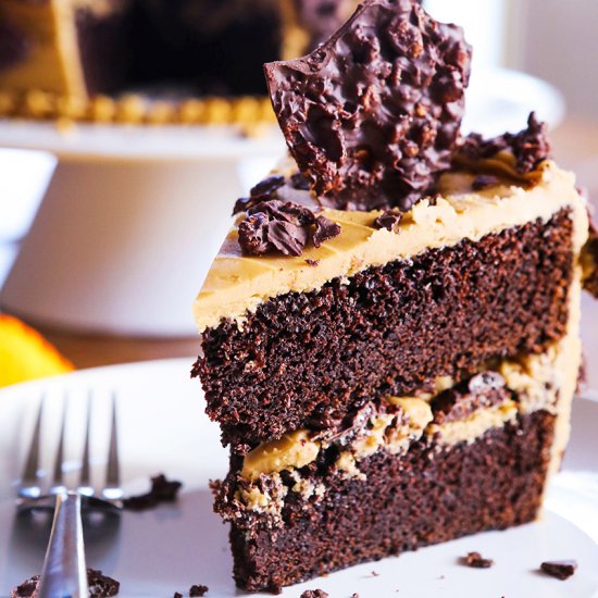 Chocolate Crunch Layer Cake