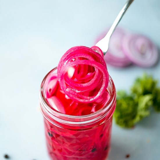 Pickled red onions