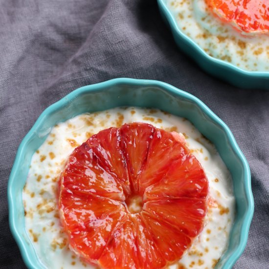 Blood Orange Almond Milk Yogurt