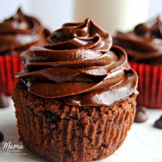 Paleo Chocolate Fudge Cupcakes