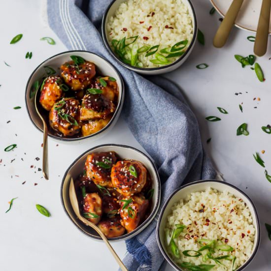 Ultimate Orange Chicken Meatballs