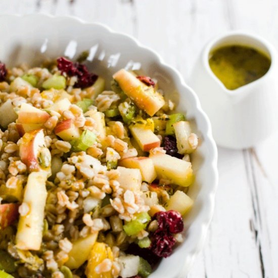 FARRO SALAD WITH FETA AND CITRUS