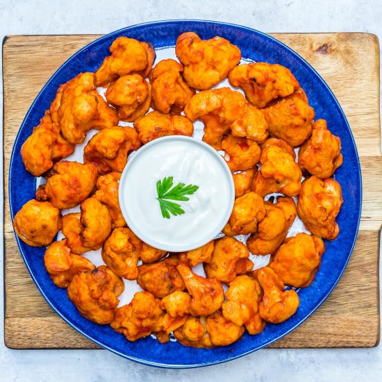 Healthy Cauliflower Buffalo Bites