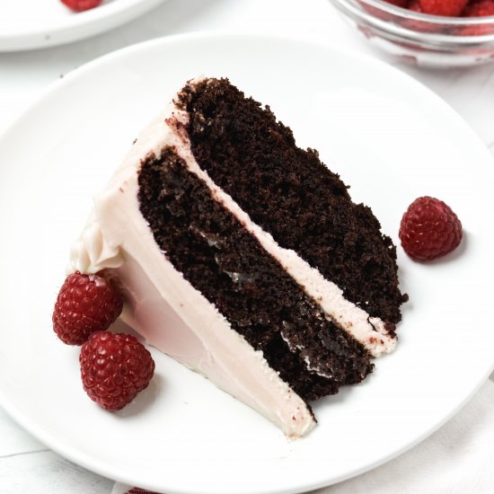 GlutenFree Chocolate Raspberry Cake