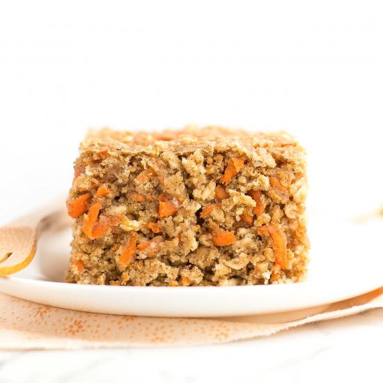 Carrot Cake Oatmeal Snack Cake