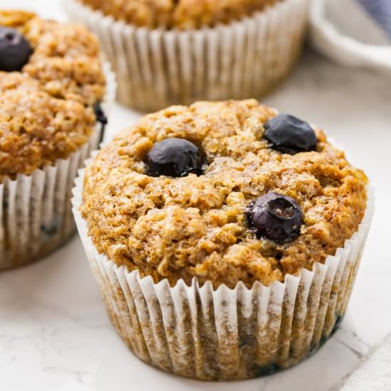 Banana Blueberry Muffins