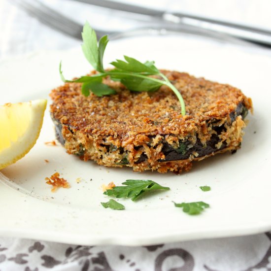 OVEN BAKED CRISPY PANKO EGGPLANT