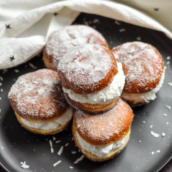 Coconut Cream Berliners