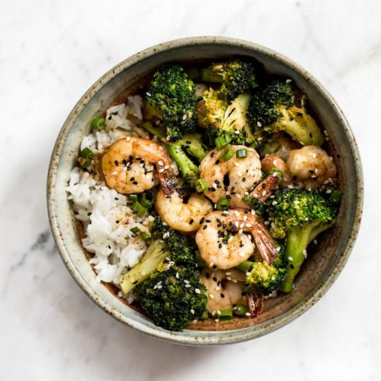 Easy Shrimp and Broccoli Bowls