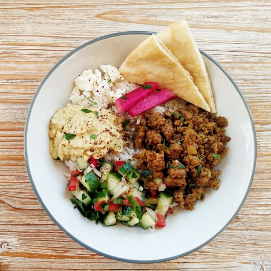 Middle Eastern Bowls w/ Spiced Beef