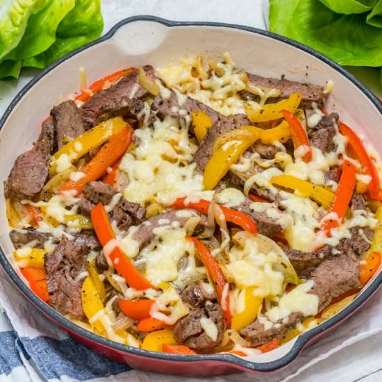 Low Carb Philly Cheesesteaks