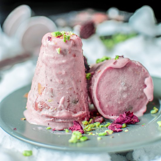 Rose and Pistachio Kulfi