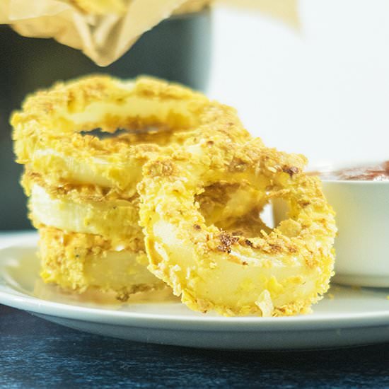 Crispy Oven Baked Gluten Free Onion Rings