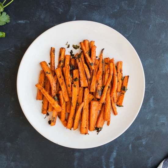 Oven Baked Carrot Fries