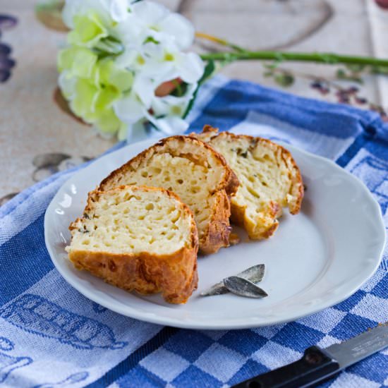 Cream Cheese and Sage Bundt Cake