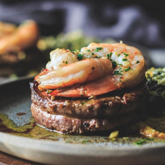 Steak and Shrimp Surf and Turf