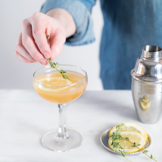 Bourbon & Honey Lemon Fig Cocktail