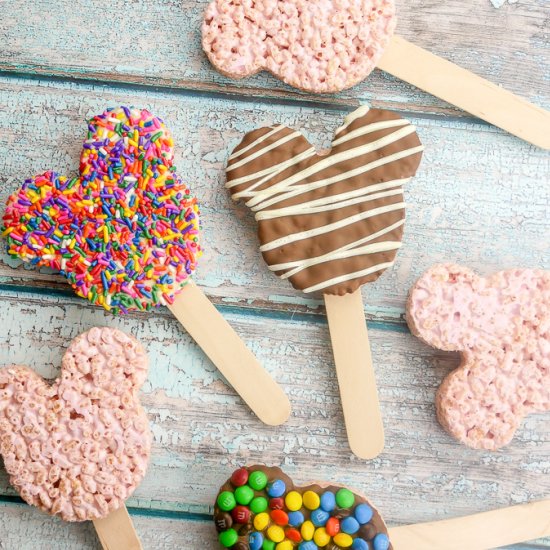 Rice Krispies Mickey Mouse Pops