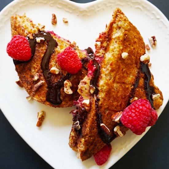 PBJ-Berry-Chocolate Vegan Toastie