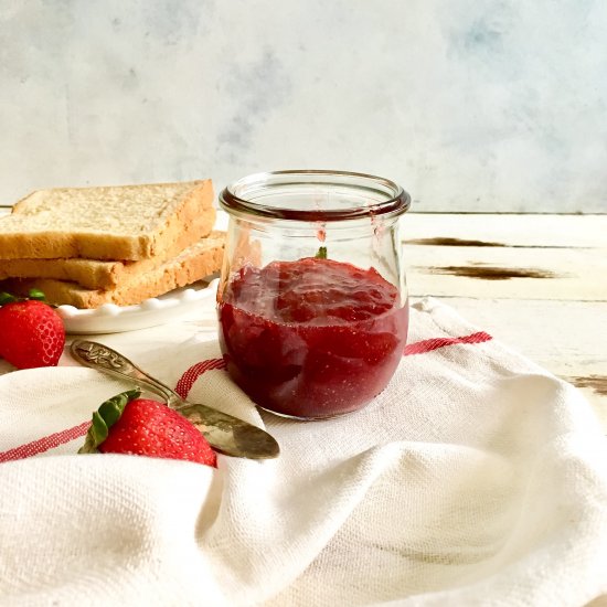 3 ingredient strawberry jam