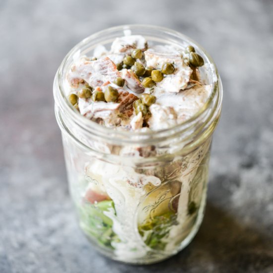 Smoked Herring Mason Jar Salad