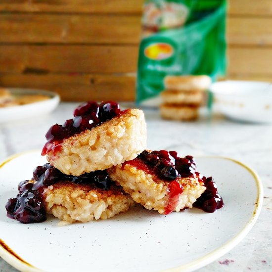 Sweet Risotto Cakes and Berries