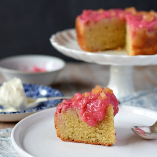 Rhubarb & Ginger Cake