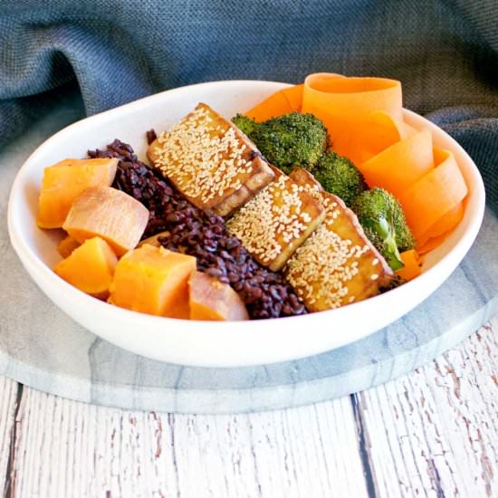 Tofu Tahini Salad Bowl