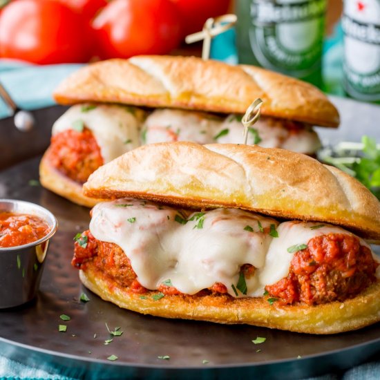 Easy Meatball Sub Sandwich