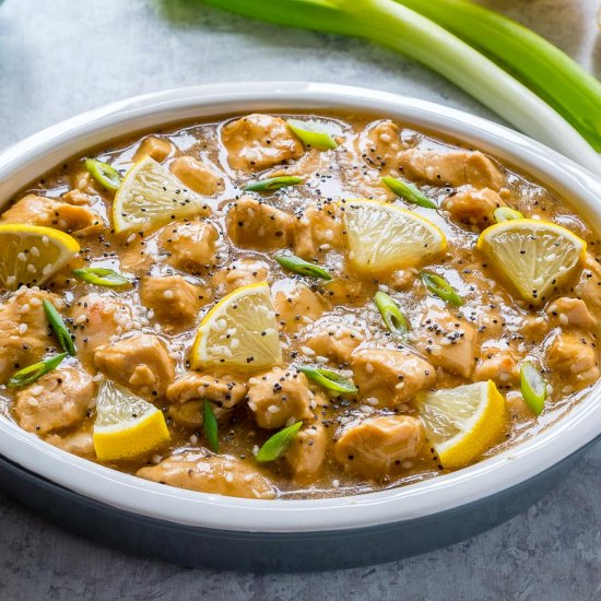 Crockpot Skinny Lemony Chicken