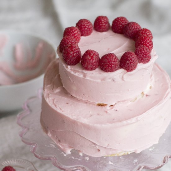 Almond Raspberry Baby Cake