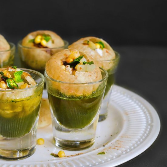 Vodka Pani Puri-Indian Snack